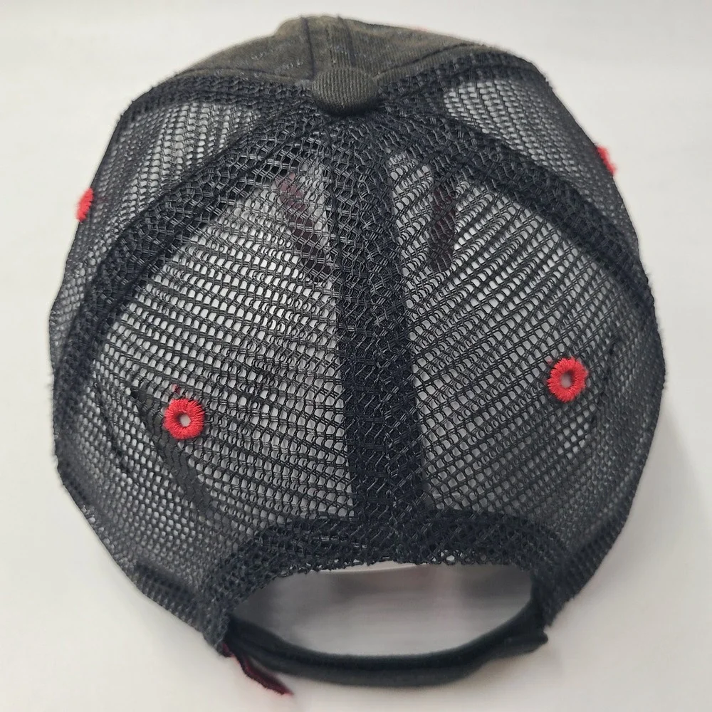 Toyota TRD Hat Adjustable Trucker Mesh‎ Black Red Toyota Racing Development Men